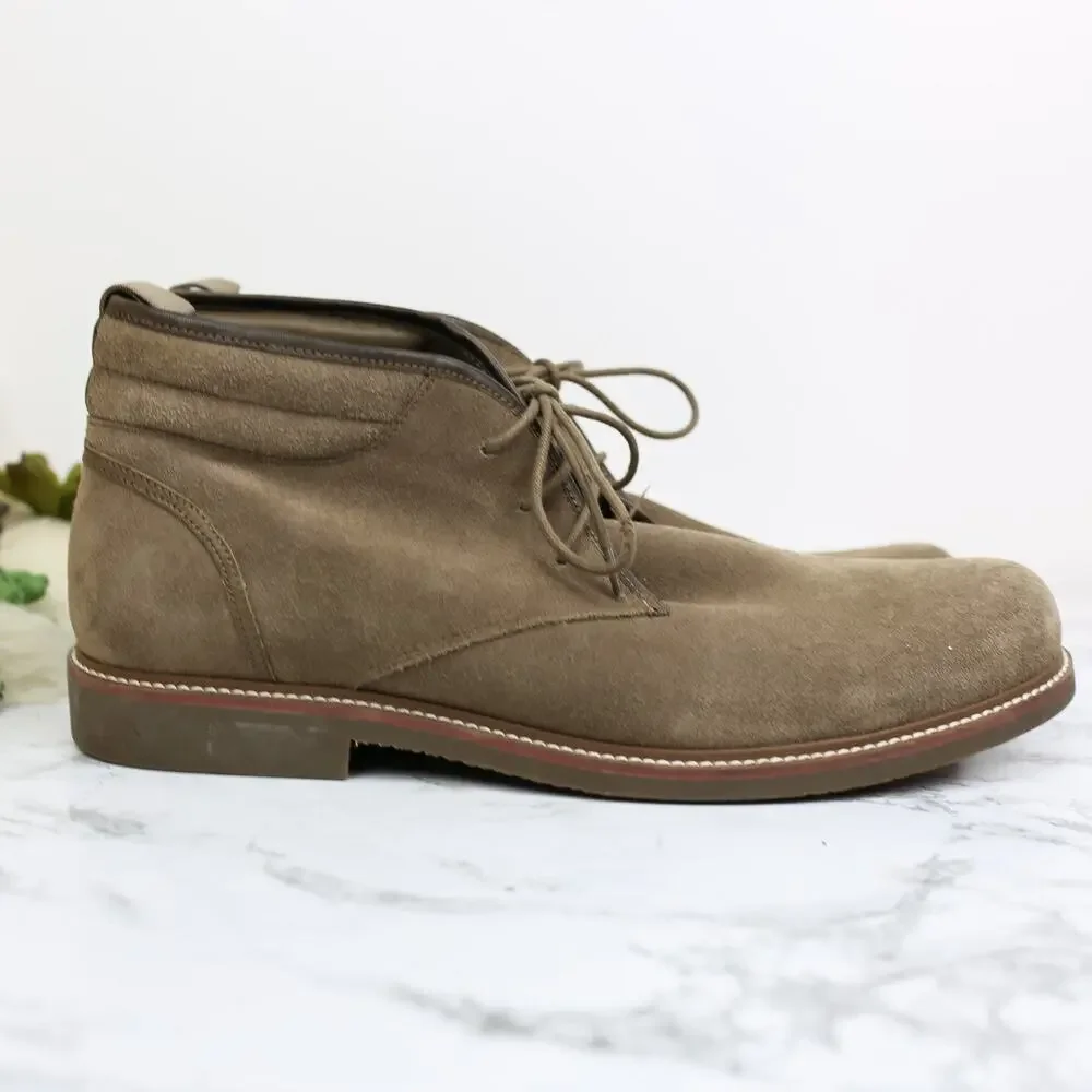 Blondo Taupe Brown Suede Leather Waterproof Desert Boots Size 13 Men's